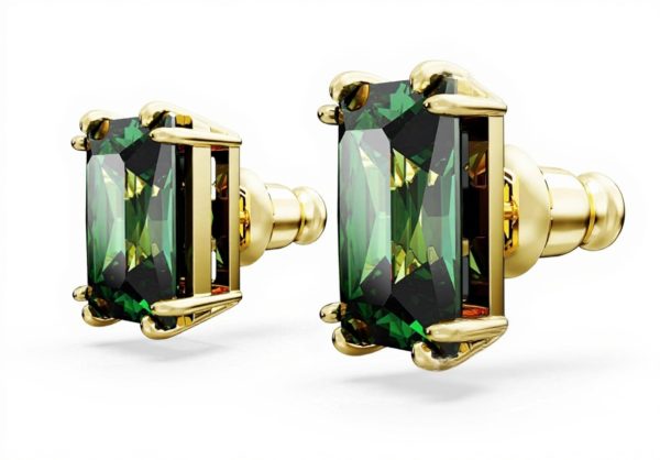 Swarovski Stilla Orecchini Zirconi Verdi Oro Donna