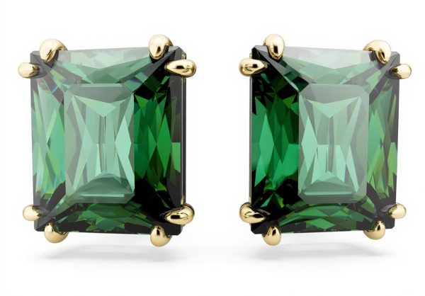 Swarovski Stilla Orecchini Zirconi Verdi Oro Donna