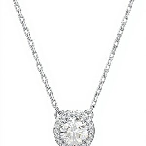 Pendente Swarovski Una Angelic Collana Donna Rodio Pavé
