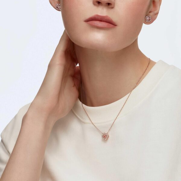 Swarovski Set Gioielli Rosa Trifoglio Danzante Donne-4