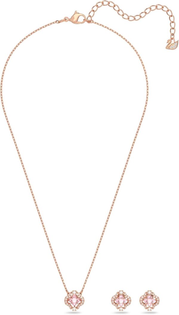 Swarovski Set Gioielli Rosa Trifoglio Danzante Donne-1