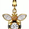 Swarovski Charm Ciondolo Oro Placcato Ape Anguria Idyllia-0
