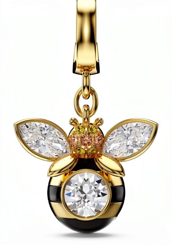 Swarovski Charm Ciondolo Oro Placcato Ape Anguria Idyllia-0