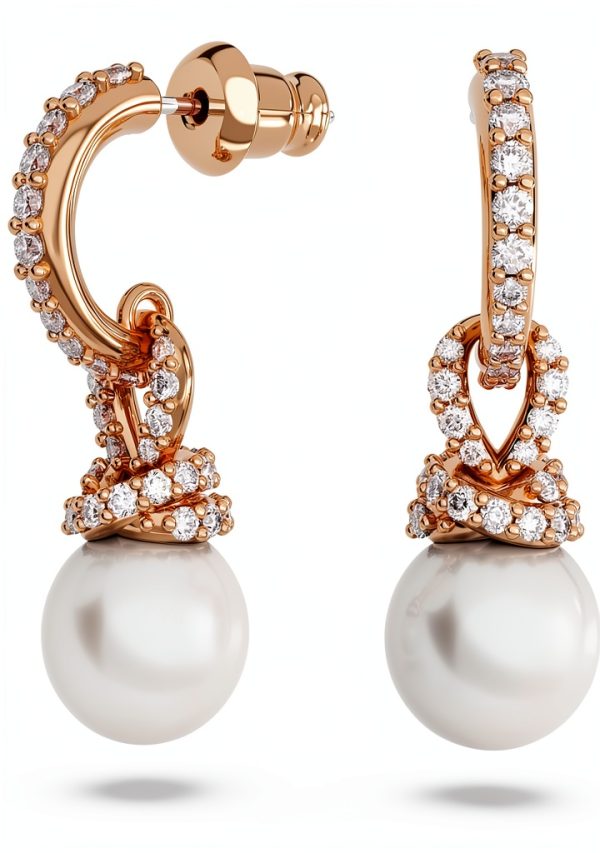 Swarovski Orecchini Originally Cristalli Perla Donna