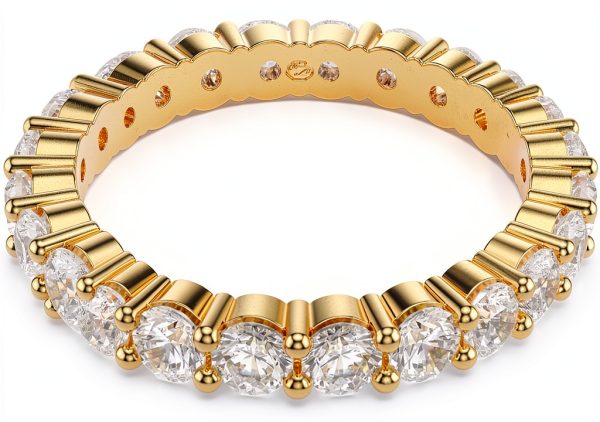 Swarovski Anello Vittore Collezione fascia oro zirconia