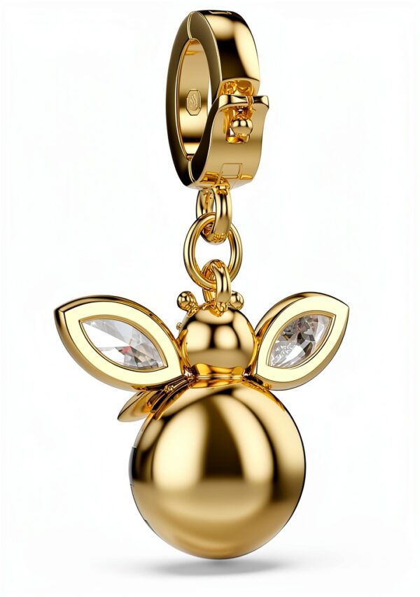 Swarovski Charm Ciondolo Oro Placcato Ape Anguria Idyllia-4