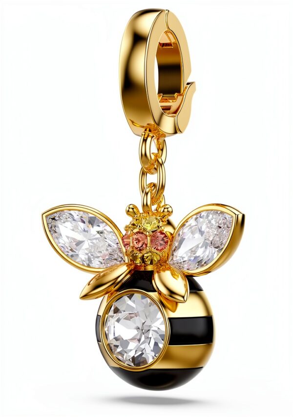 Swarovski Charm Ciondolo Oro Placcato Ape Anguria Idyllia-1
