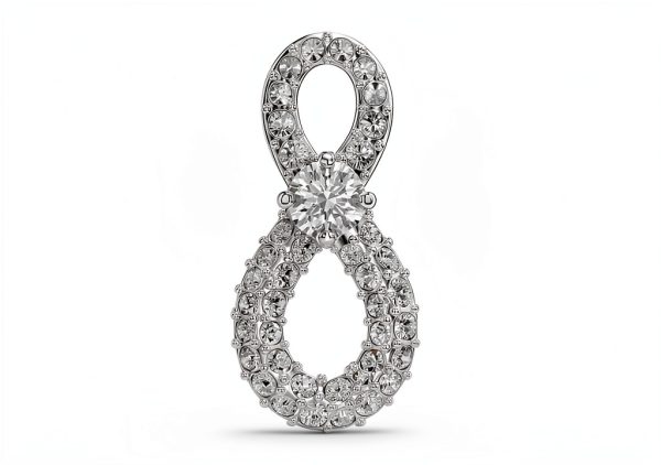 Swarovski Orecchini Infinito Cristalli Pavé Donna Gioielli
