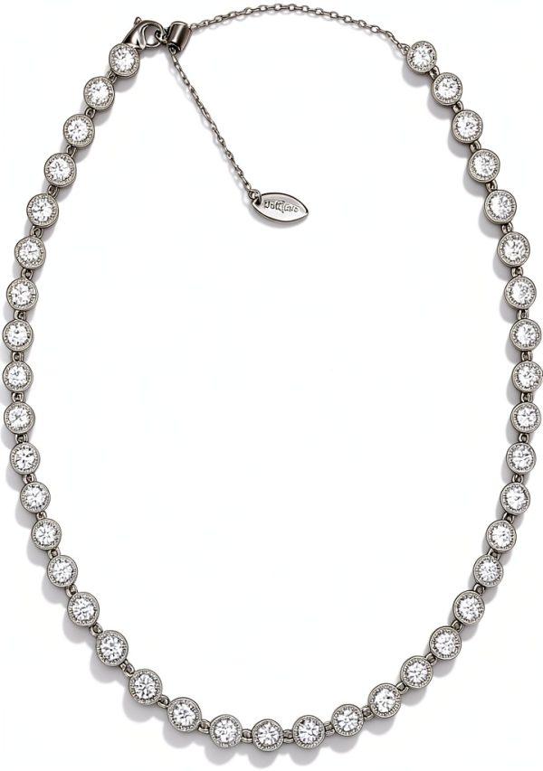 Collana Tennis Donna Dalcuore Acciaio Inossidabile Zirconi