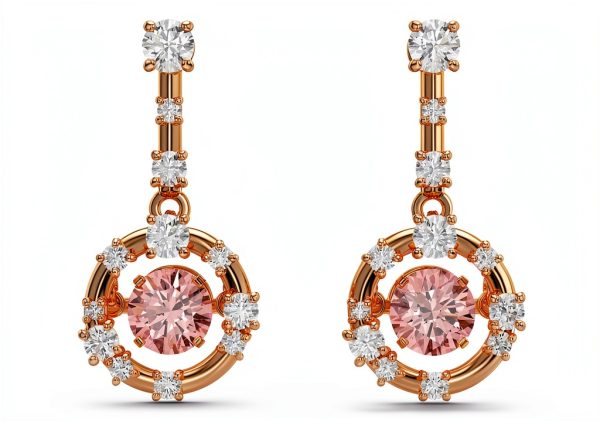 Orecchini Swarovski Constella rosa cristalli donna gioielli