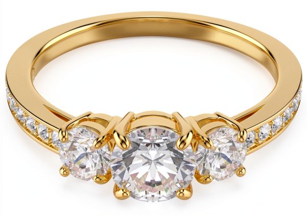 Swarovski Stilla anello donna cristalli zirconi oro taglia