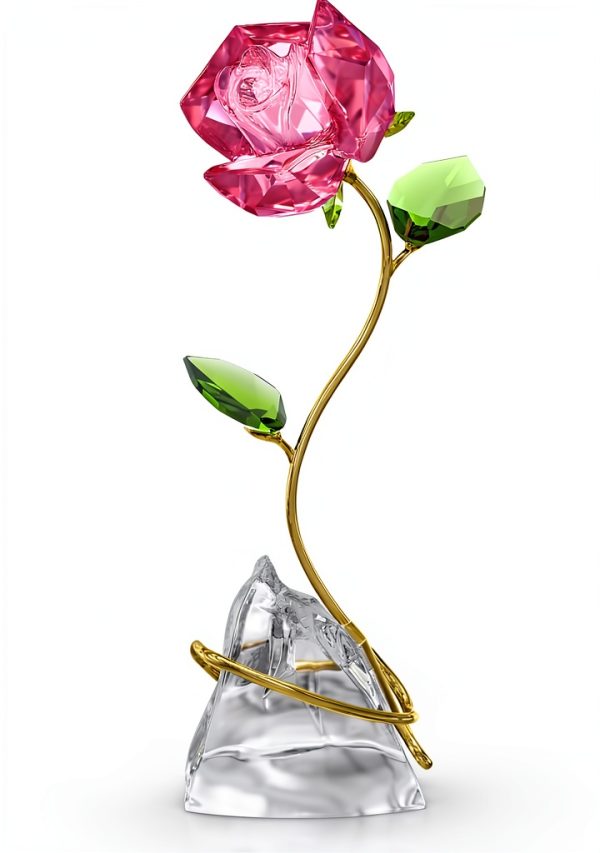 Swarovski Florere Rosa Fiore Artificiale Decorazione Casa