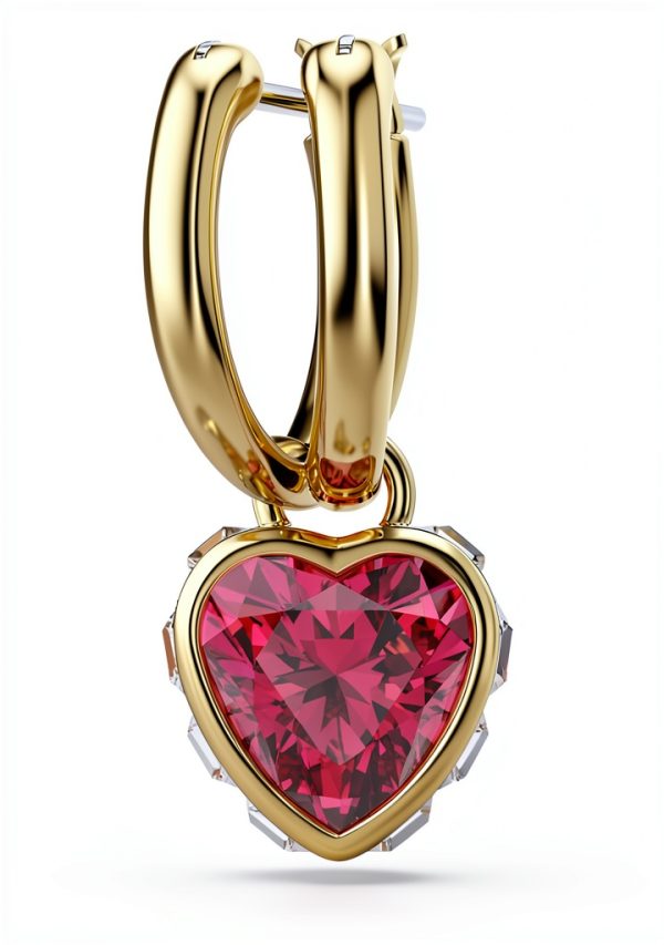 Swarovski orecchini pendenti cuore cristalli donna gioielli