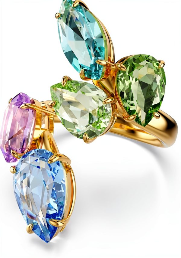 Anello Swarovski Gema Collezione Cristalli Multicolore Donna