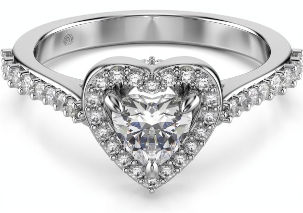 Anello Swarovski Una Angelic cuore cristalli donna gioielli