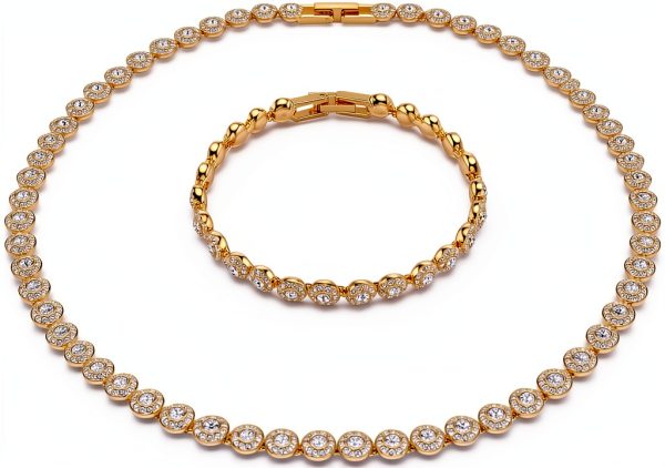 Swarovski Una Angelic Set Gioielli Donna Cristalli Oro
