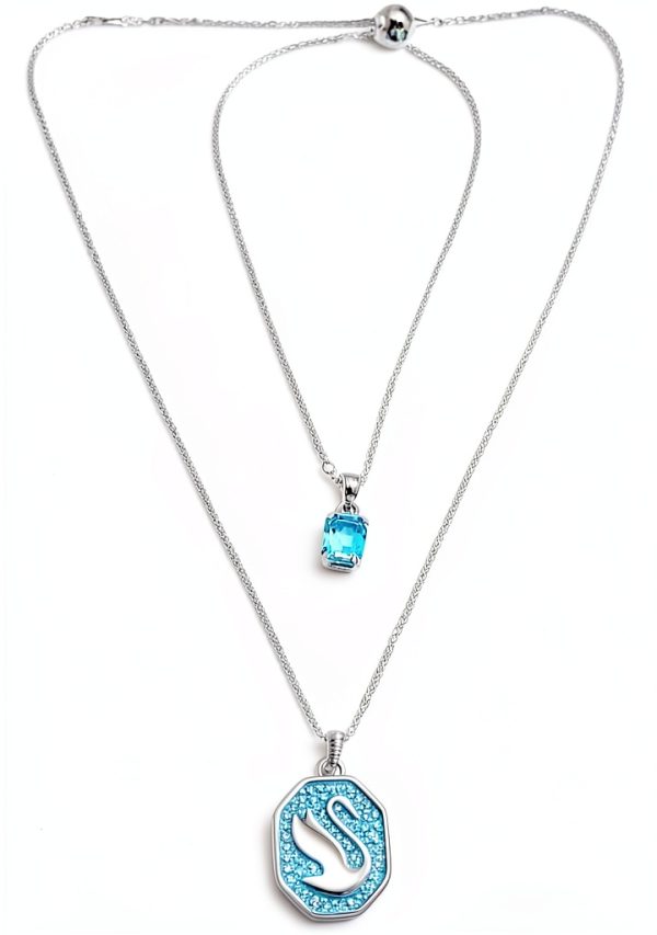 Collana Swarovski Signum Pend Aquadtlia Donna Metallo