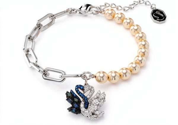Swarovski Swan Bracciale Donna Cristalli Zirconi Elegante