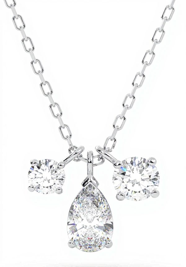 Pendente Swarovski Mesmera Collana Donna Pietre Bianche