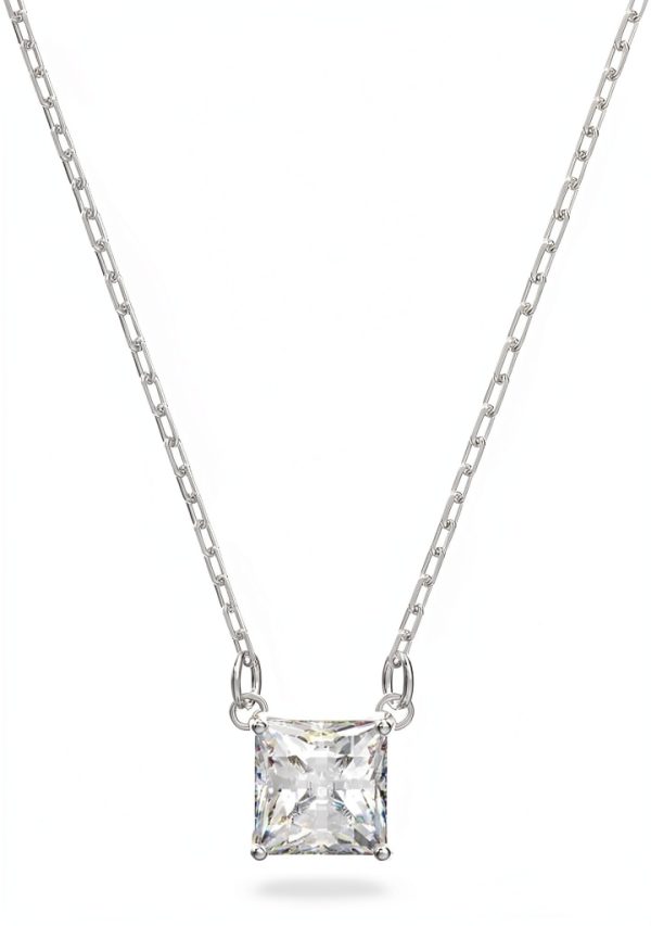 Swarovski Stilla Attract Orecchini cristallo rodio donna